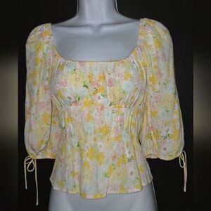 Nwt Sophie Rue Peasant Top